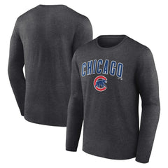 Chicago Cubs Team Lockup Long Sleeve T-Shirt Sale