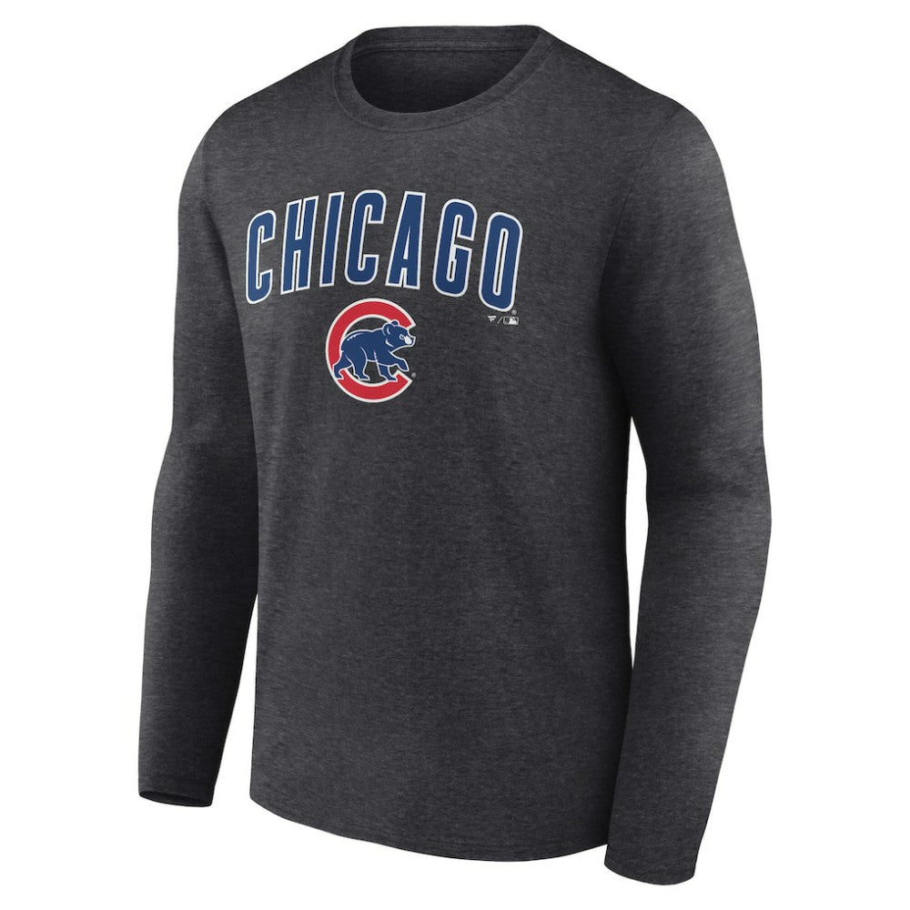 Chicago Cubs Team Lockup Long Sleeve T-Shirt Sale