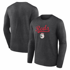 Cincinnati Reds Team Lockup Long Sleeve T-Shirt Online