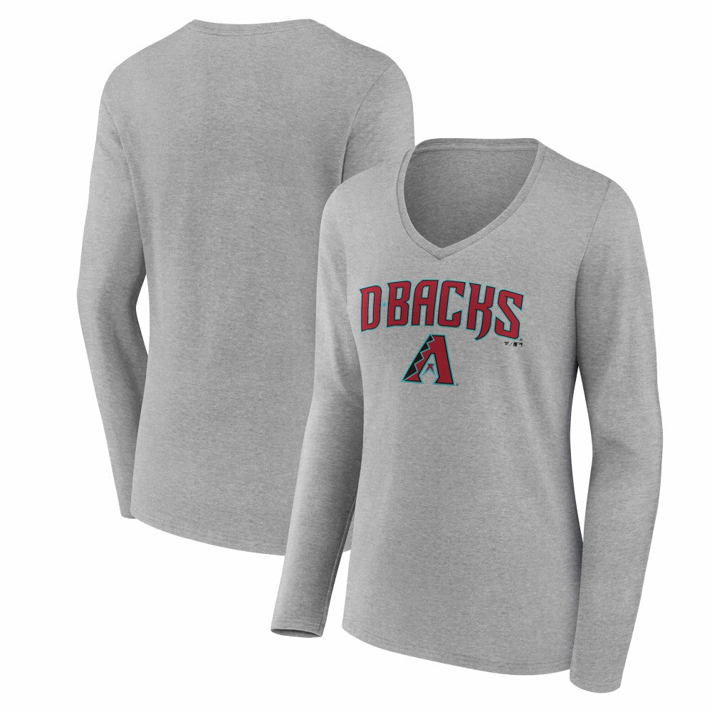 Arizona Diamondbacks Women's Team Lockup Long Sleeve V-Neck T-Shirt discount
