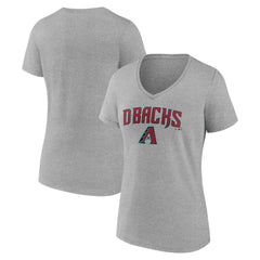Arizona Diamondbacks Women's Team Lockup V-Neck T-Shirt Clearance