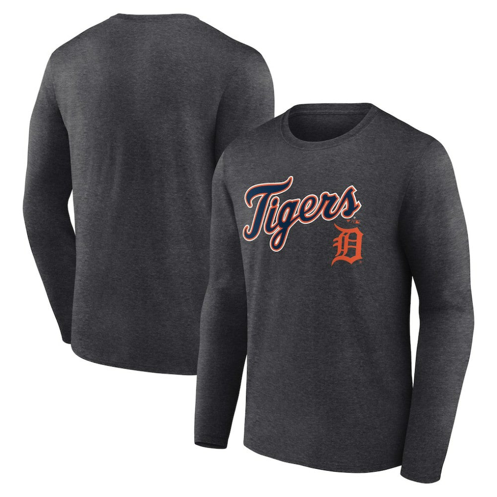 Detroit Tigers Team Lockup Long Sleeve T-Shirt discount