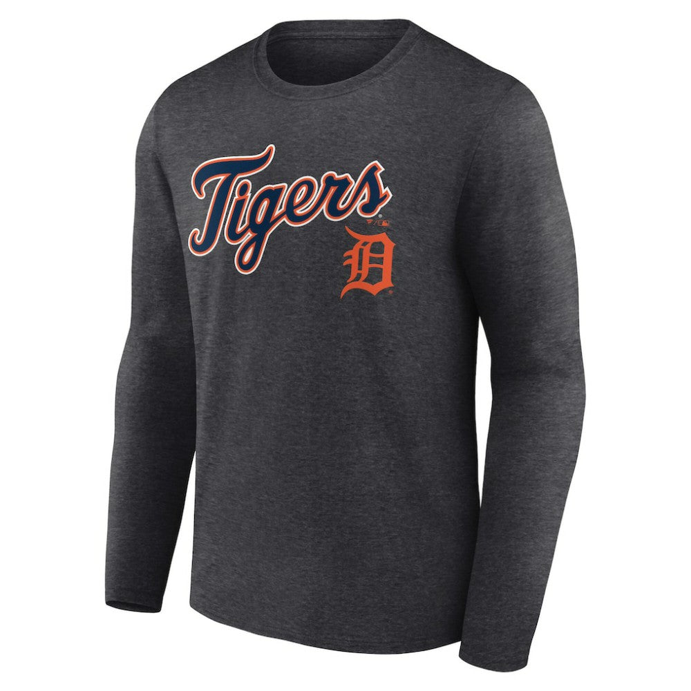 Detroit Tigers Team Lockup Long Sleeve T-Shirt discount