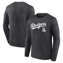 Los Angeles Dodgers Team Lockup Long Sleeve T-Shirt Lifestyle