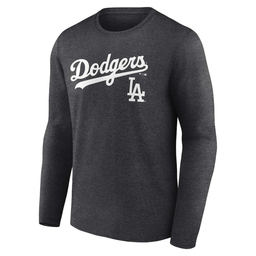 Los Angeles Dodgers Team Lockup Long Sleeve T-Shirt Lifestyle