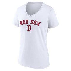Boston Red Sox Women's Team Lockup V-Neck T-Shirt Near Me
