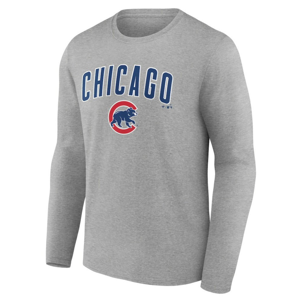 Chicago Cubs Team Lockup Long Sleeve T-Shirt Lifestyle