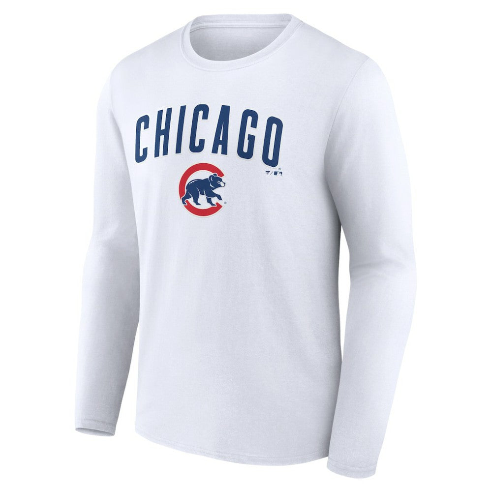 Chicago Cubs Team Lockup Long Sleeve T-Shirt Lifestyle