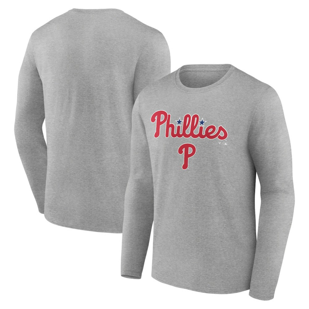 Philadelphia Phillies Team Lockup Long Sleeve T-Shirt Lifestyle