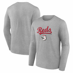 Cincinnati Reds Team Lockup Long Sleeve T-Shirt discount
