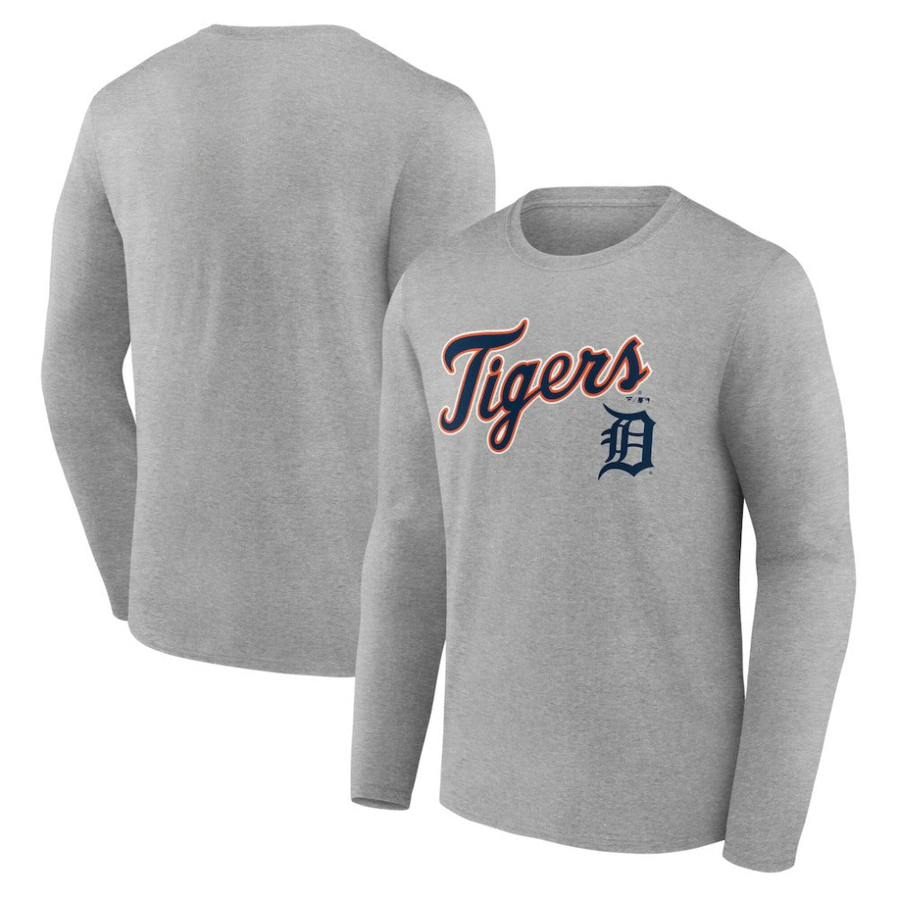 Detroit Tigers Team Lockup Long Sleeve T-Shirt Clearance