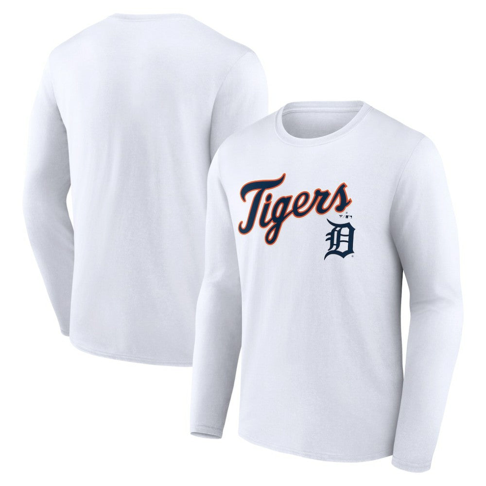 Detroit Tigers Team Lockup Long Sleeve T-Shirt Sale