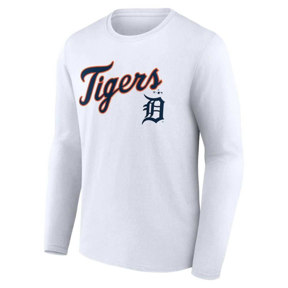 Detroit Tigers Team Lockup Long Sleeve T-Shirt Sale