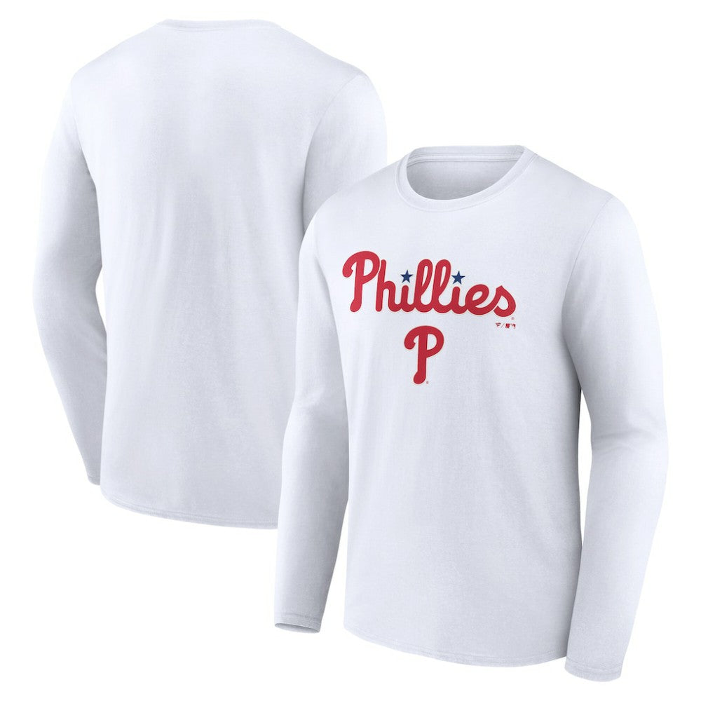 Philadelphia Phillies Team Lockup Long Sleeve T-Shirt Lifestyle
