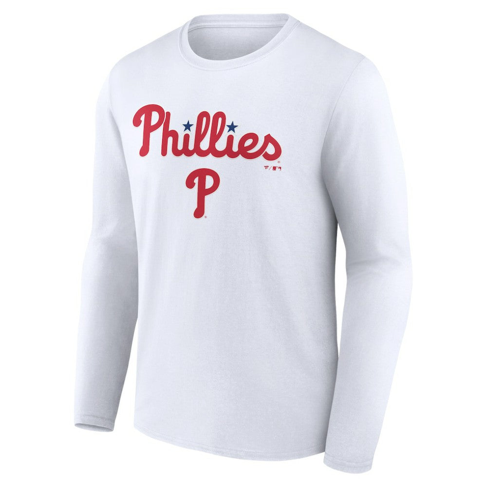 Philadelphia Phillies Team Lockup Long Sleeve T-Shirt Lifestyle