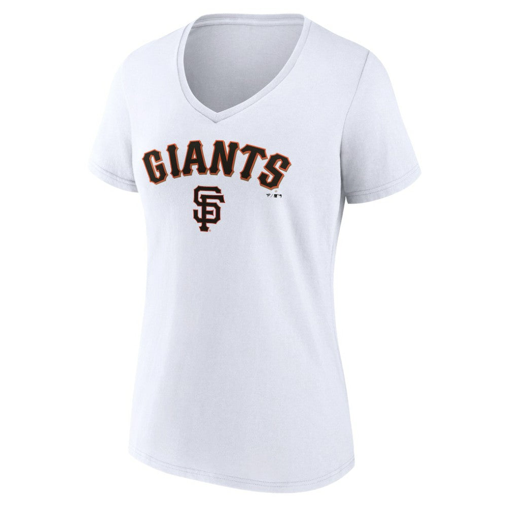 San Francisco Giants Women's Team Lockup V-Neck T-Shirt Clearance