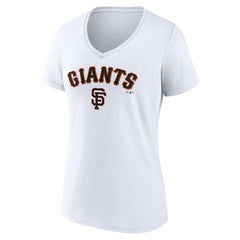 San Francisco Giants Women's Team Lockup V-Neck T-Shirt Clearance