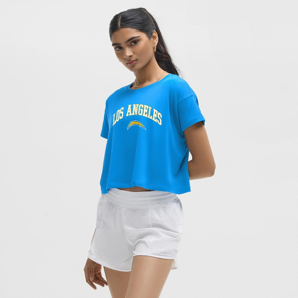 Los Angeles Chargers lululemon Women's Cates T-Shirt Beaming Blue - NFL