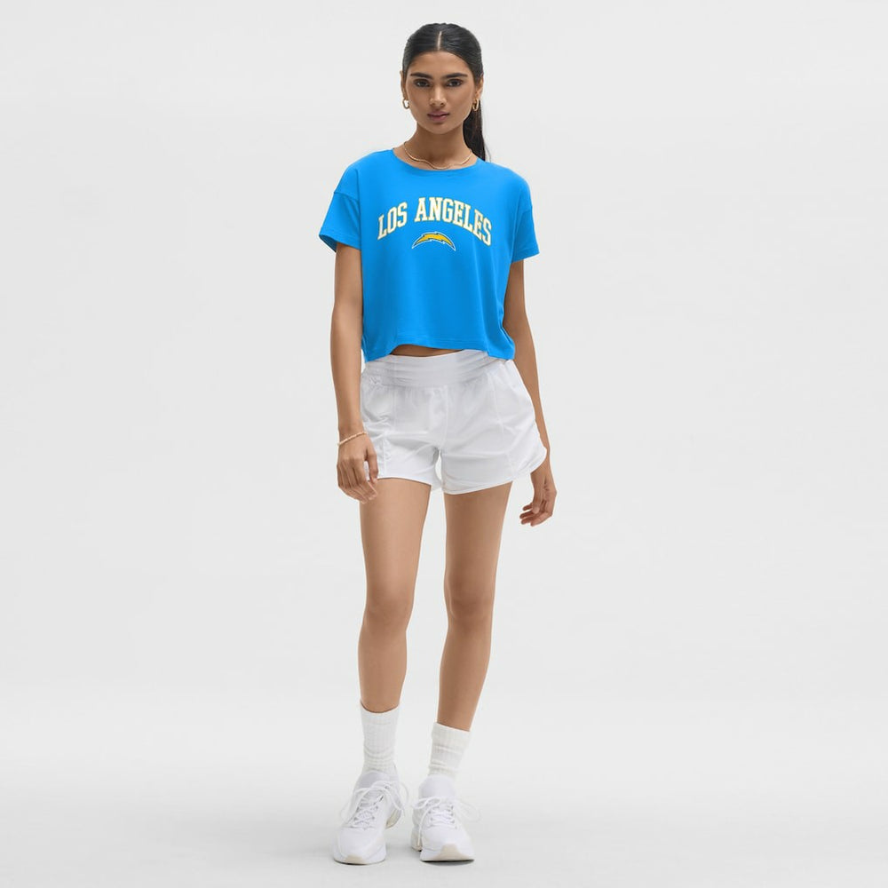 Los Angeles Chargers lululemon Women's Cates T-Shirt Beaming Blue - NFL