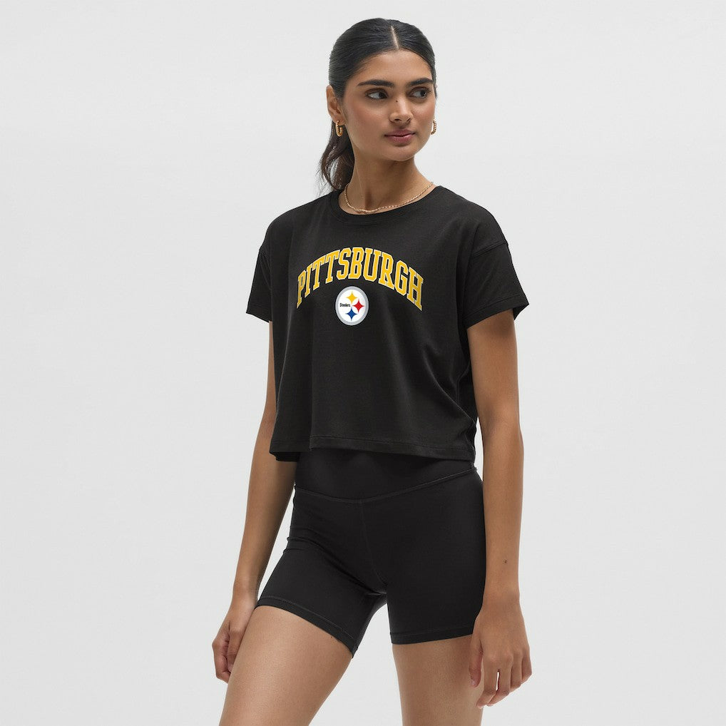 Pittsburgh Steelers lululemon Women's Cates T-Shirt Black - NFL