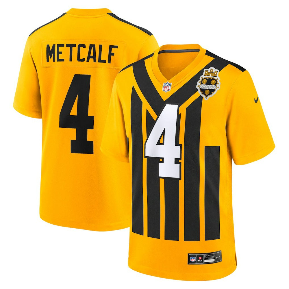 DK Metcalf Pittsburgh Steelers Alternate 1933 Throwback Game Jersey Gold - Nike