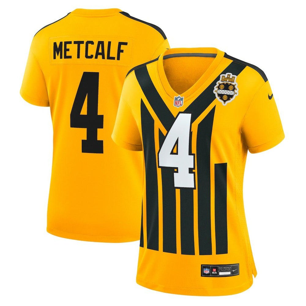 DK Metcalf Pittsburgh Steelers Women's Alternate 1933 Throwback Game Jersey Gold - Nike