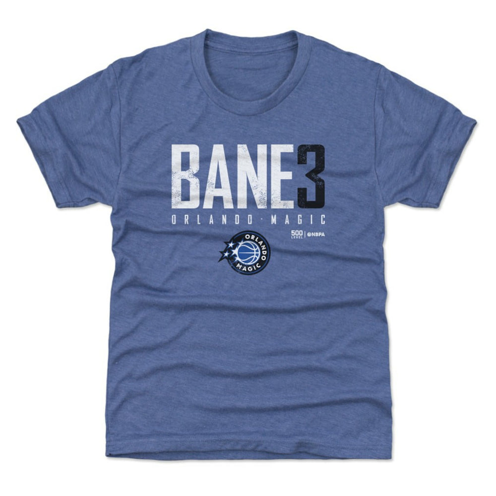 NBA - Desmond Bane Orlando Magic 500 Level Youth Elite Name & Number T-Shirt - Heather Royal