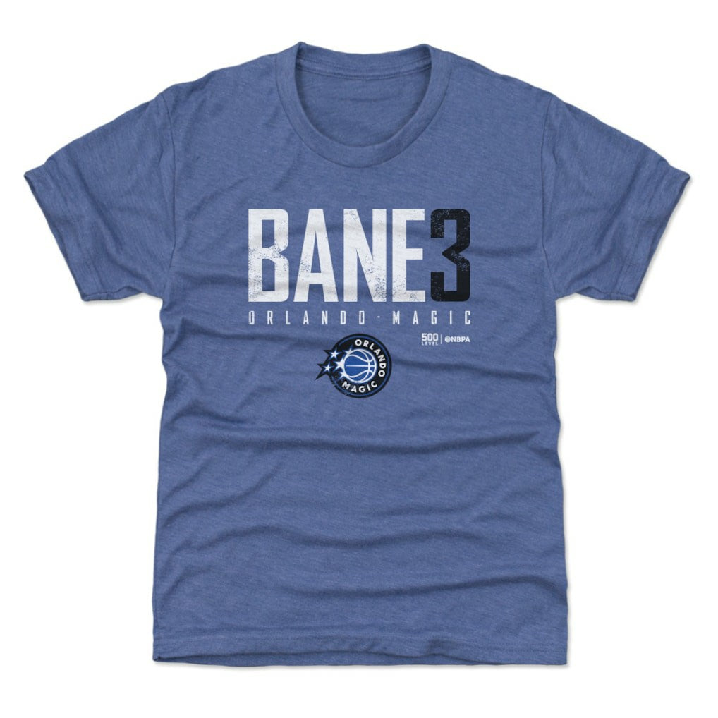 NBA - Desmond Bane Orlando Magic 500 Level Youth Elite Name & Number T-Shirt - Heather Royal
