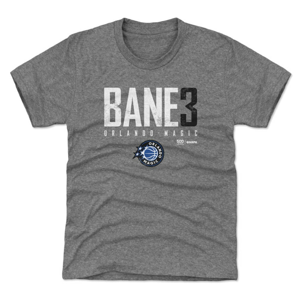 NBA - Desmond Bane Orlando Magic 500 Level Youth Elite Name & Number T-Shirt - Heather Gray
