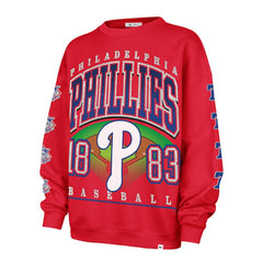 Philadelphia Phillies '47 Women's Trendy Team Go Big Oversized Sweatshirt On Sale