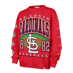 St. Louis Cardinals '47 Women's Trendy Team Go Big Oversized Sweatshirt for sale
