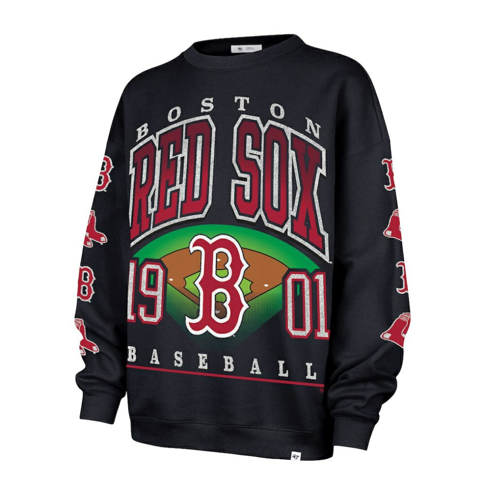 Boston Red Sox '47 Women's Trendy Team Go Big Oversized Sweatshirt discount