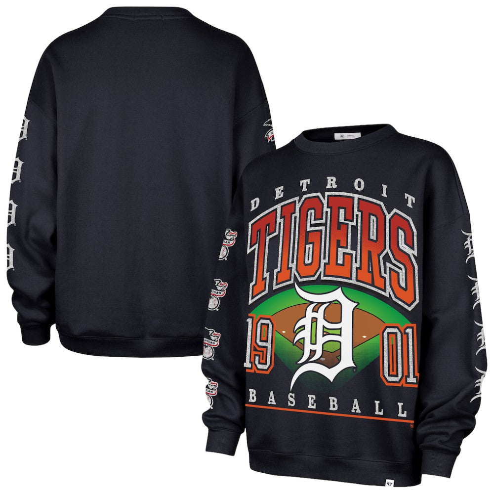 Detroit Tigers '47 Women's Trendy Team Go Big Oversized Sweatshirt Online
