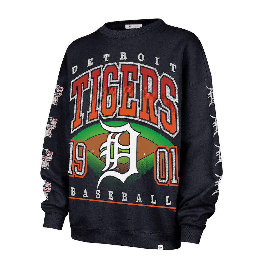 Detroit Tigers '47 Women's Trendy Team Go Big Oversized Sweatshirt Online