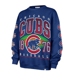 Chicago Cubs '47 Women's Trendy Team Go Big Oversized Sweatshirt Lifestyle