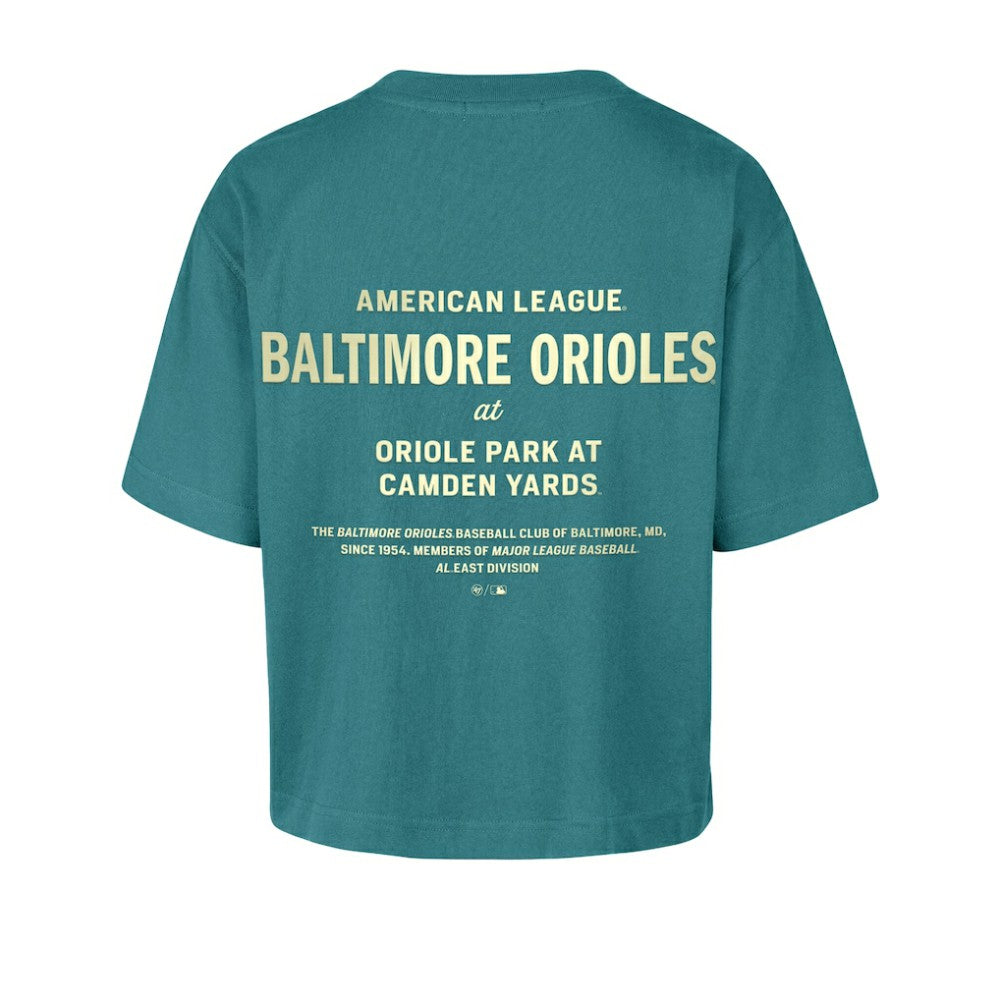 Baltimore Orioles '47 Women's Contemporary Basics Leon City T-Shirt On Sale