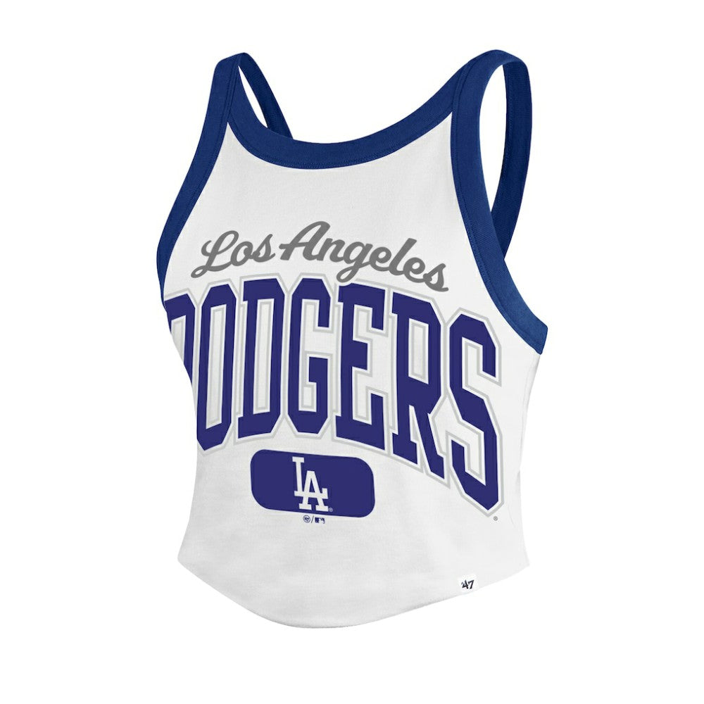 Los Angeles Dodgers '47 Women's Trendy Team Rally Sporty Cropped Racerback Tank Top Near Me
