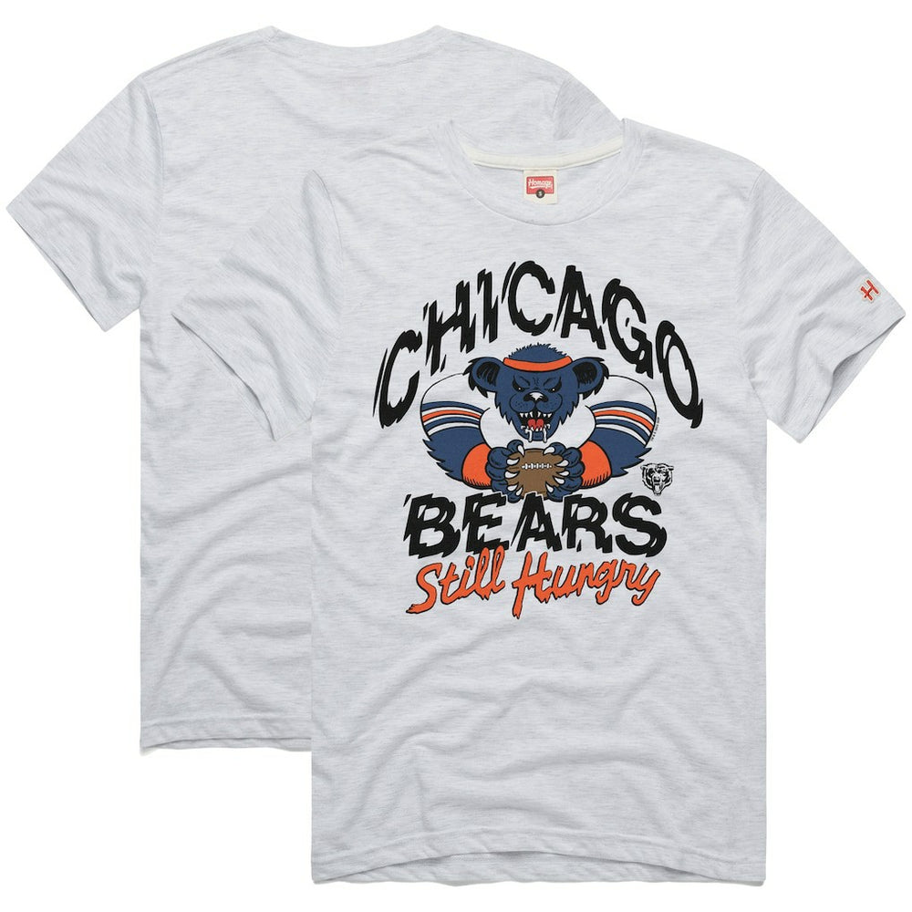 Chicago Bears Homage NFL x Grateful Dead Tri-Blend T-Shirt Ash - NFL
