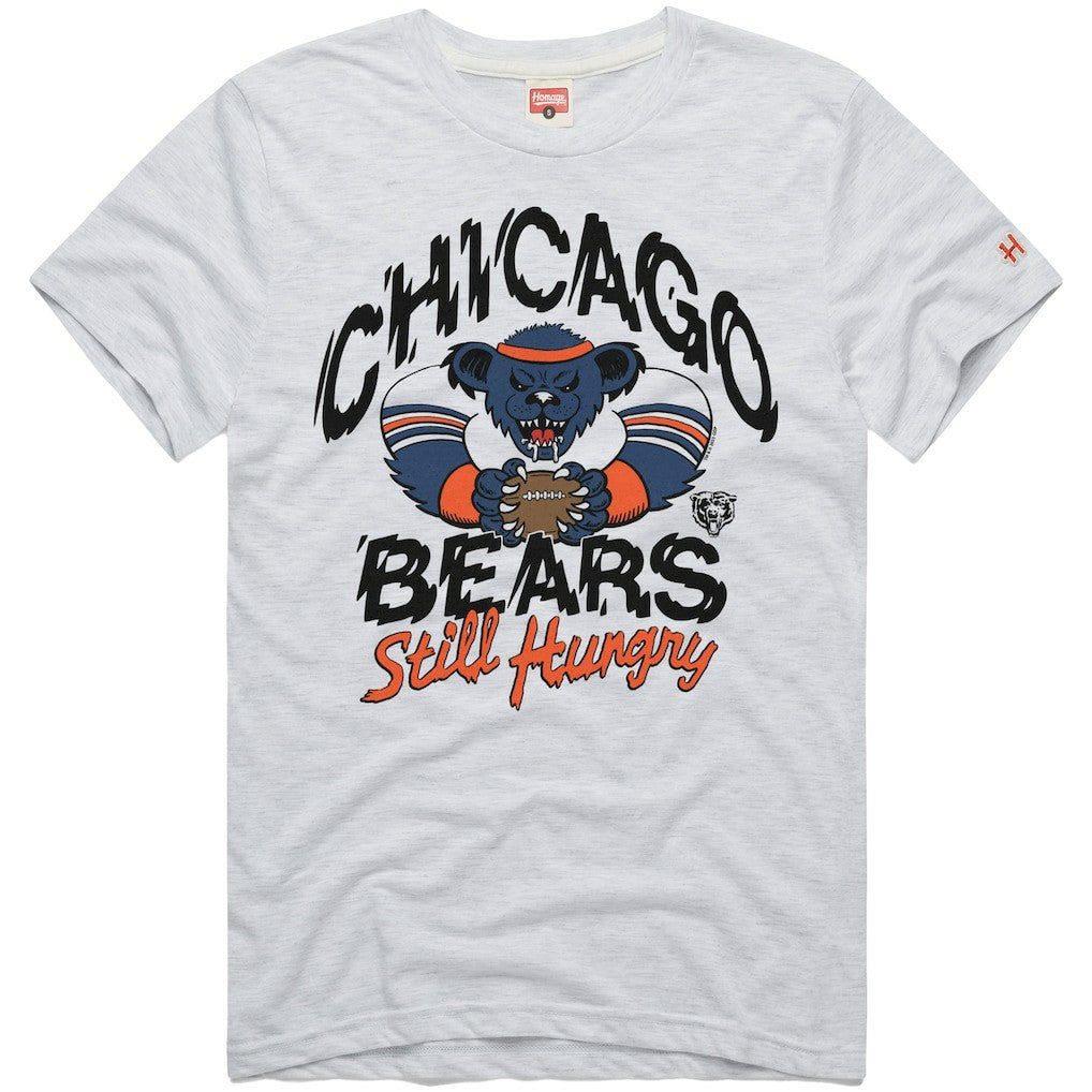 Chicago Bears Homage NFL x Grateful Dead Tri-Blend T-Shirt Ash - NFL