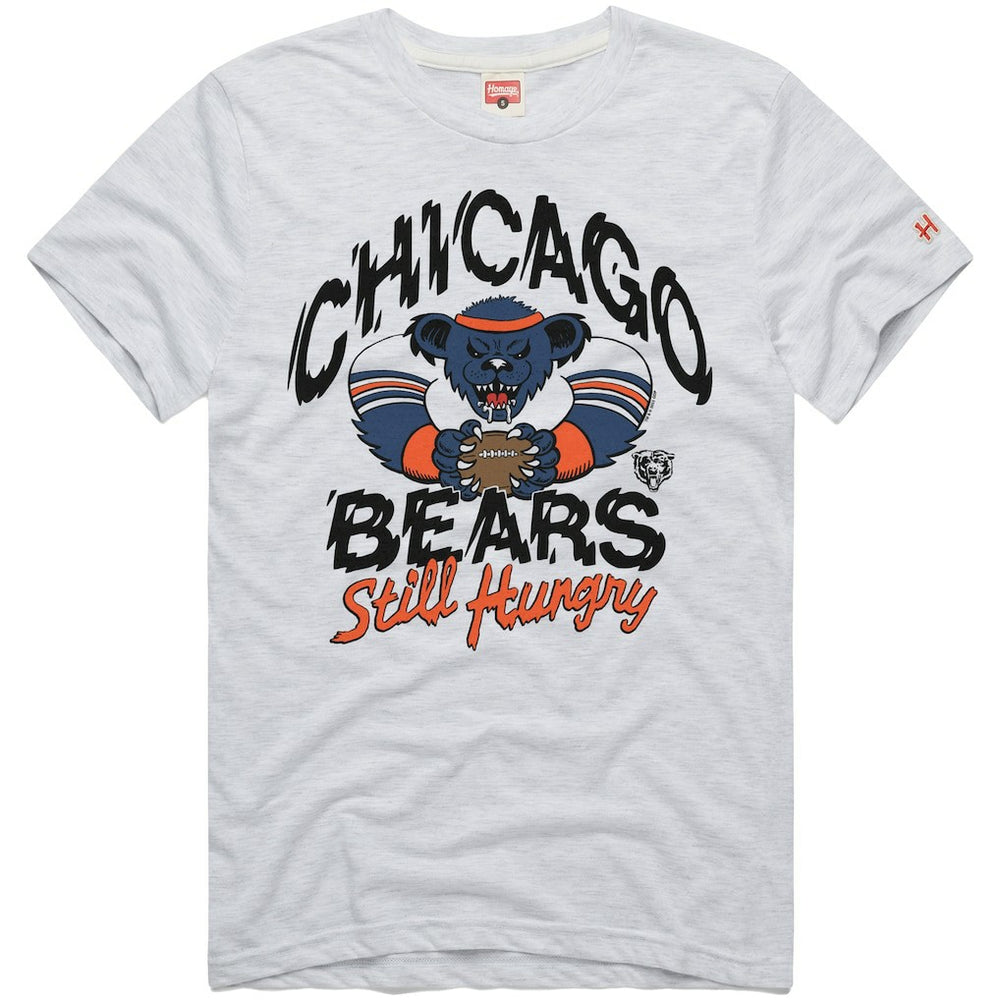 Chicago Bears Homage NFL x Grateful Dead Tri-Blend T-Shirt Ash - NFL