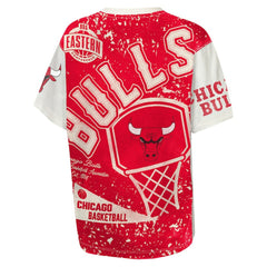 NBA - Chicago Bulls Outerstuff Youth Top Player All-Over-Print T-Shirt - Cream