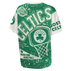 NBA - Boston Celtics Outerstuff Youth Top Player All-Over-Print T-Shirt - Cream