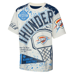 NBA - Oklahoma City Thunder Outerstuff Youth Top Player All-Over-Print T-Shirt - Cream