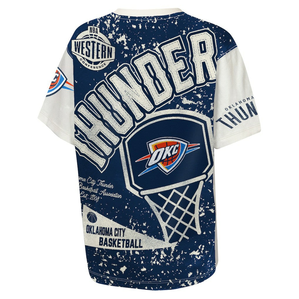 NBA - Oklahoma City Thunder Outerstuff Youth Top Player All-Over-Print T-Shirt - Cream