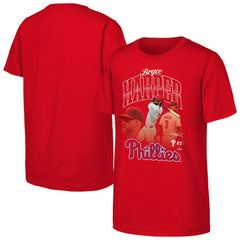 Bryce Harper Philadelphia Phillies Outerstuff Youth Triple Player Graphic T-Shirt Online