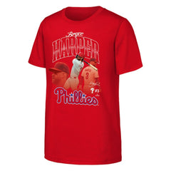 Bryce Harper Philadelphia Phillies Outerstuff Youth Triple Player Graphic T-Shirt Online