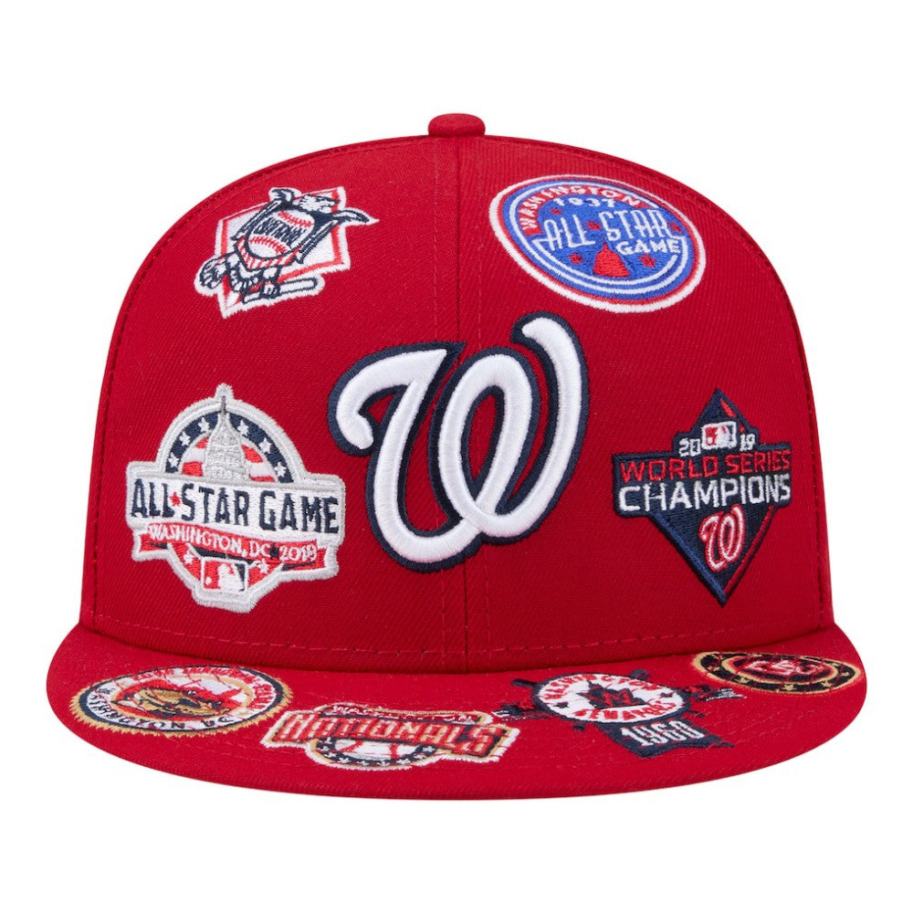 Washington Nationals New Era All Over 59FIFTY Fitted Hat Clearance