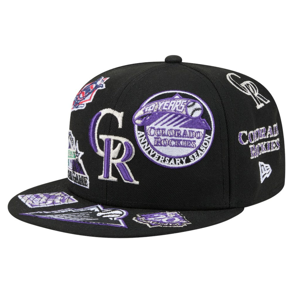 Colorado Rockies New Era All Over 59FIFTY Fitted Hat On Sale