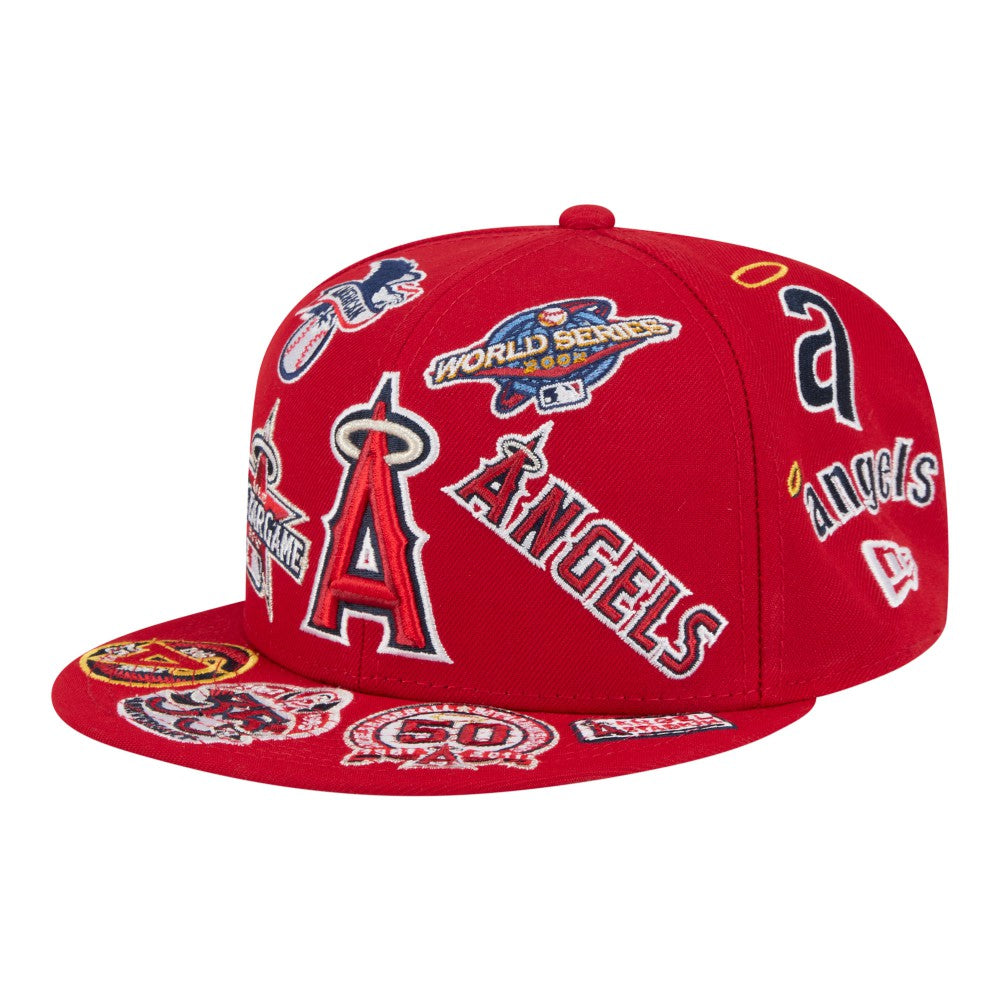 Los Angeles Angels New Era All Over 59FIFTY Fitted Hat Clearance