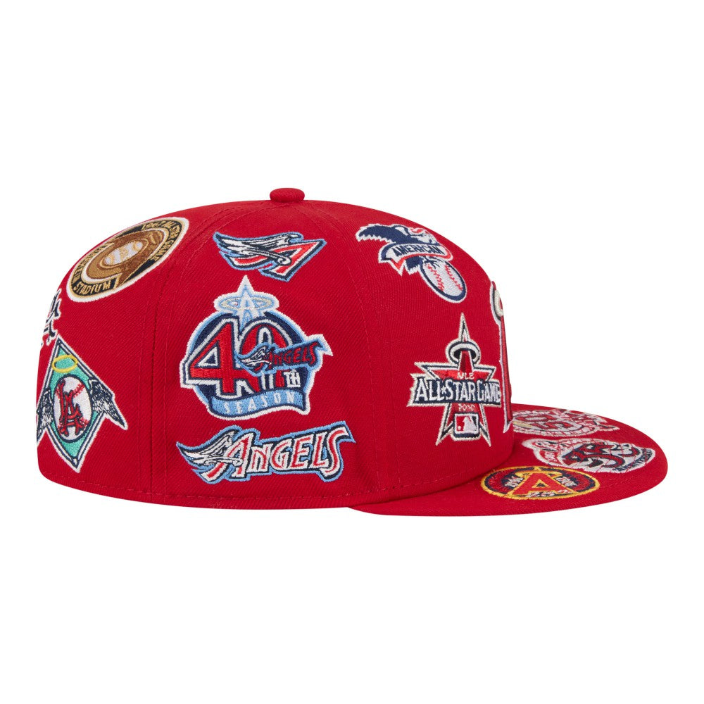 Los Angeles Angels New Era All Over 59FIFTY Fitted Hat Clearance